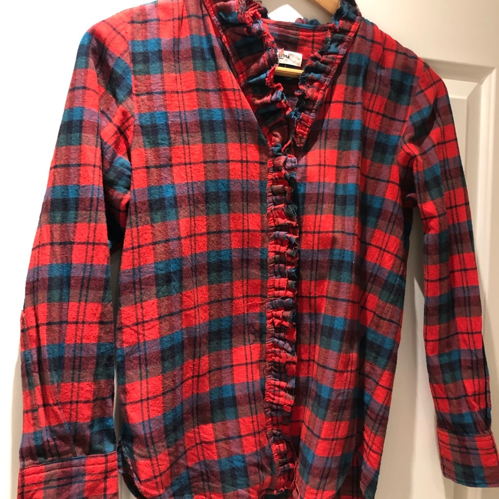 Isabel Maranf Etoile plaid shirt